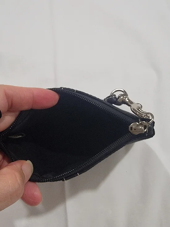 Coach Black Signature Wristlet Pouch - Picture 3 of 3